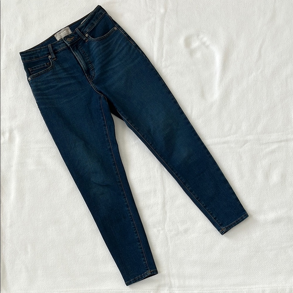 Everlane Dark Wash Curvy High-Rise Skinny Crop Jeans Size 27